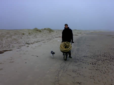 Tros touw/ strandjutter/ Maarten Brugge/ Texel