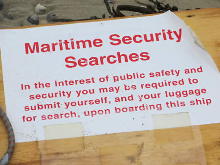 Maritime Security Searches on the beach