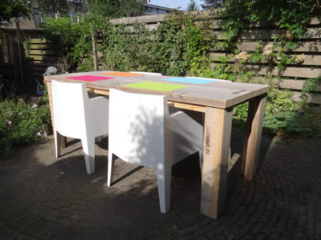 tuintafel _steigerhout