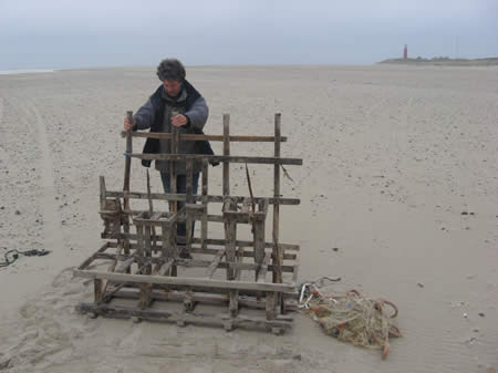strandjutter /Henk Brugge/ Texel