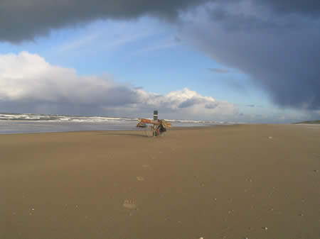 fraaie lucht/ texel