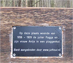 Juthouten bank _ De Dennen / Texel